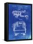 PP59-Faded Blueprint Army Troops Transport Truck Patent Poster-Cole Borders-Framed Stretched Canvas