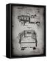 PP59-Faded Grey Army Troops Transport Truck Patent Poster-Cole Borders-Framed Stretched Canvas