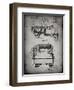 PP59-Faded Grey Army Troops Transport Truck Patent Poster-Cole Borders-Framed Premium Giclee Print