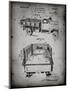 PP59-Faded Grey Army Troops Transport Truck Patent Poster-Cole Borders-Mounted Premium Giclee Print