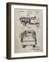 PP59-Sandstone Army Troops Transport Truck Patent Poster-Cole Borders-Framed Giclee Print