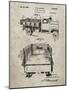 PP59-Sandstone Army Troops Transport Truck Patent Poster-Cole Borders-Mounted Giclee Print