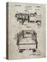 PP59-Sandstone Army Troops Transport Truck Patent Poster-Cole Borders-Stretched Canvas