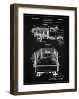 PP59-Vintage Black Army Troops Transport Truck Patent Poster-Cole Borders-Framed Giclee Print