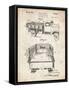 PP59-Vintage Parchment Army Troops Transport Truck Patent Poster-Cole Borders-Framed Stretched Canvas