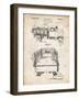 PP59-Vintage Parchment Army Troops Transport Truck Patent Poster-Cole Borders-Framed Giclee Print
