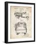 PP59-Vintage Parchment Army Troops Transport Truck Patent Poster-Cole Borders-Framed Giclee Print