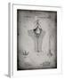 PP599-Faded Grey Water Buoy Patent Poster-Cole Borders-Framed Giclee Print