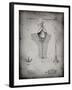 PP599-Faded Grey Water Buoy Patent Poster-Cole Borders-Framed Giclee Print