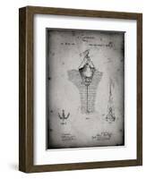 PP599-Faded Grey Water Buoy Patent Poster-Cole Borders-Framed Giclee Print