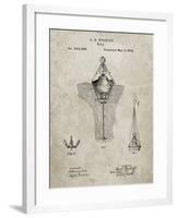 PP599-Sandstone Water Buoy Patent Poster-Cole Borders-Framed Giclee Print