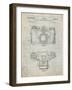 PP6 Antique Grid Parchment-Borders Cole-Framed Giclee Print