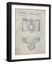 PP6 Antique Grid Parchment-Borders Cole-Framed Giclee Print