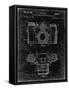 PP6 Black Grunge-Borders Cole-Framed Stretched Canvas