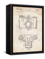 PP6 Vintage Parchment-Borders Cole-Framed Stretched Canvas