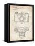 PP6 Vintage Parchment-Borders Cole-Framed Stretched Canvas
