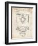 PP6 Vintage Parchment-Borders Cole-Framed Premium Giclee Print