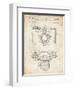 PP6 Vintage Parchment-Borders Cole-Framed Giclee Print