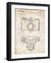PP6 Vintage Parchment-Borders Cole-Framed Giclee Print