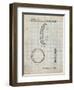 PP600-Antique Grid Parchment Mountain Bike Tire Patent Poster-Cole Borders-Framed Giclee Print