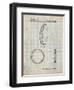 PP600-Antique Grid Parchment Mountain Bike Tire Patent Poster-Cole Borders-Framed Giclee Print