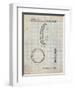 PP600-Antique Grid Parchment Mountain Bike Tire Patent Poster-Cole Borders-Framed Giclee Print