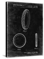 PP600-Black Grunge Mountain Bike Tire Patent Poster-Cole Borders-Stretched Canvas