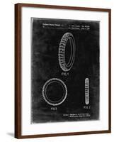 PP600-Black Grunge Mountain Bike Tire Patent Poster-Cole Borders-Framed Giclee Print