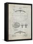 PP601-Antique Grid Parchment Football Game Ball 1902 Patent Poster-Cole Borders-Framed Stretched Canvas