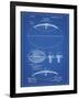 PP601-Blueprint Football Game Ball 1902 Patent Poster-Cole Borders-Framed Giclee Print