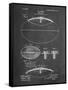 PP601-Chalkboard Football Game Ball 1902 Patent Poster-Cole Borders-Framed Stretched Canvas