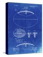 PP601-Faded Blueprint Football Game Ball 1902 Patent Poster-Cole Borders-Stretched Canvas