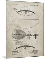 PP601-Sandstone Football Game Ball 1902 Patent Poster-Cole Borders-Mounted Giclee Print