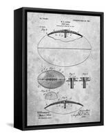 PP601-Slate Football Game Ball 1902 Patent Poster-Cole Borders-Framed Stretched Canvas