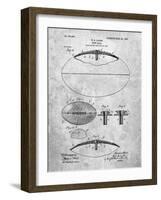 PP601-Slate Football Game Ball 1902 Patent Poster-Cole Borders-Framed Giclee Print