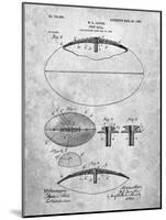 PP601-Slate Football Game Ball 1902 Patent Poster-Cole Borders-Mounted Giclee Print