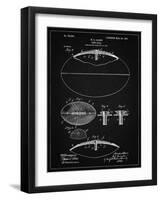 PP601-Vintage Black Football Game Ball 1902 Patent Poster-Cole Borders-Framed Giclee Print