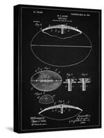 PP601-Vintage Black Football Game Ball 1902 Patent Poster-Cole Borders-Stretched Canvas