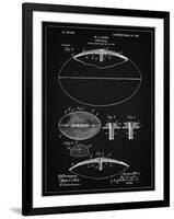PP601-Vintage Black Football Game Ball 1902 Patent Poster-Cole Borders-Framed Giclee Print
