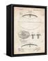PP601-Vintage Parchment Football Game Ball 1902 Patent Poster-Cole Borders-Framed Stretched Canvas