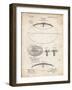 PP601-Vintage Parchment Football Game Ball 1902 Patent Poster-Cole Borders-Framed Giclee Print