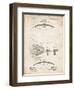 PP601-Vintage Parchment Football Game Ball 1902 Patent Poster-Cole Borders-Framed Giclee Print