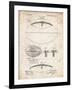 PP601-Vintage Parchment Football Game Ball 1902 Patent Poster-Cole Borders-Framed Giclee Print