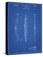 PP603-Blueprint Bill Folberth Archery Bow Patent Poster-Cole Borders-Stretched Canvas