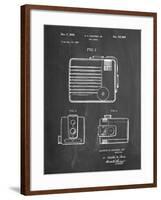 PP606-Chalkboard Kodak Brownie Hawkeye Patent Poster-Cole Borders-Framed Giclee Print