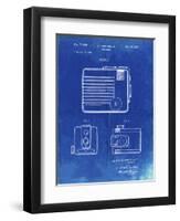 PP606-Faded Blueprint Kodak Brownie Hawkeye Patent Poster-Cole Borders-Framed Giclee Print