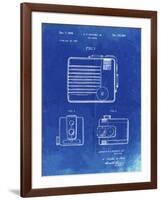 PP606-Faded Blueprint Kodak Brownie Hawkeye Patent Poster-Cole Borders-Framed Giclee Print