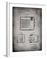 PP606-Faded Grey Kodak Brownie Hawkeye Patent Poster-Cole Borders-Framed Giclee Print