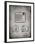 PP606-Faded Grey Kodak Brownie Hawkeye Patent Poster-Cole Borders-Framed Giclee Print