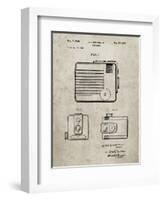 PP606-Sandstone Kodak Brownie Hawkeye Patent Poster-Cole Borders-Framed Giclee Print